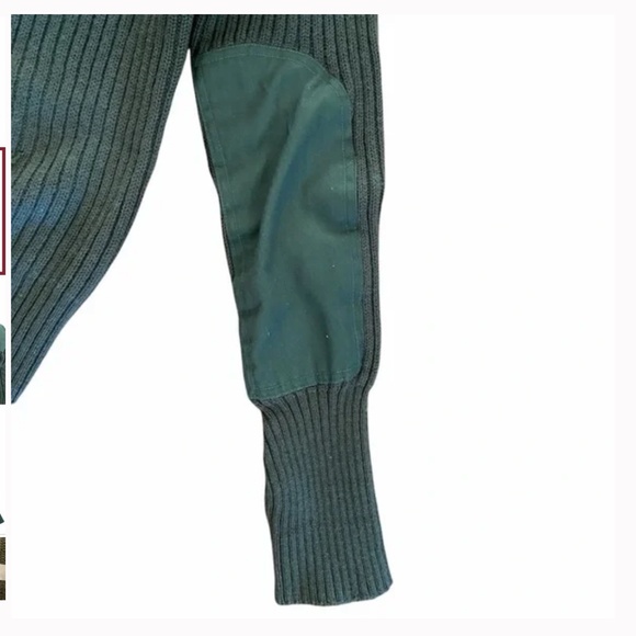 Army Green Wool Sweater Jumper Polar Wear Military - Picture 3 of 6